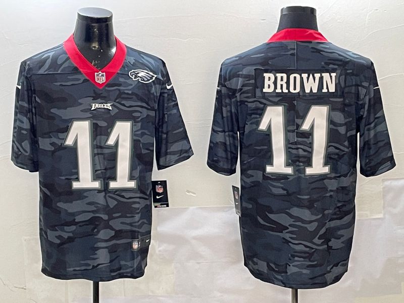Men Philadelphia Eagles #11 Brown Camo 2025 Nike Vapor Limited NFL Jersey style 2124->philadelphia eagles->NFL Jersey